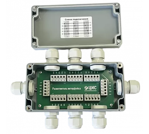 Разветвитель интерфейса RS-485/422 ПР-8У IP65
